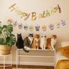 Paper Happy Birthday Banner Cartoon Pattern Animal Birthday Banner  Kindergarten Decoration