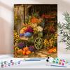 1pc Painting By Numbers Pumpkin Flower Blossoms Halloween Gift Unique Diy Gift For Home Decor By Number Kits 40x50cm/16x20inch Without Frame