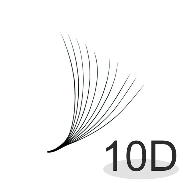 2024 New 3D 4D 5D 6D 10D 20D Individual Premade Fans Volume Eyelash Extension PBT Fiber0 03 0 05 0 07mm Soft Black Dark