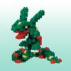 Nanoblock Pokémon Rayquaza, корейский популярный bandai