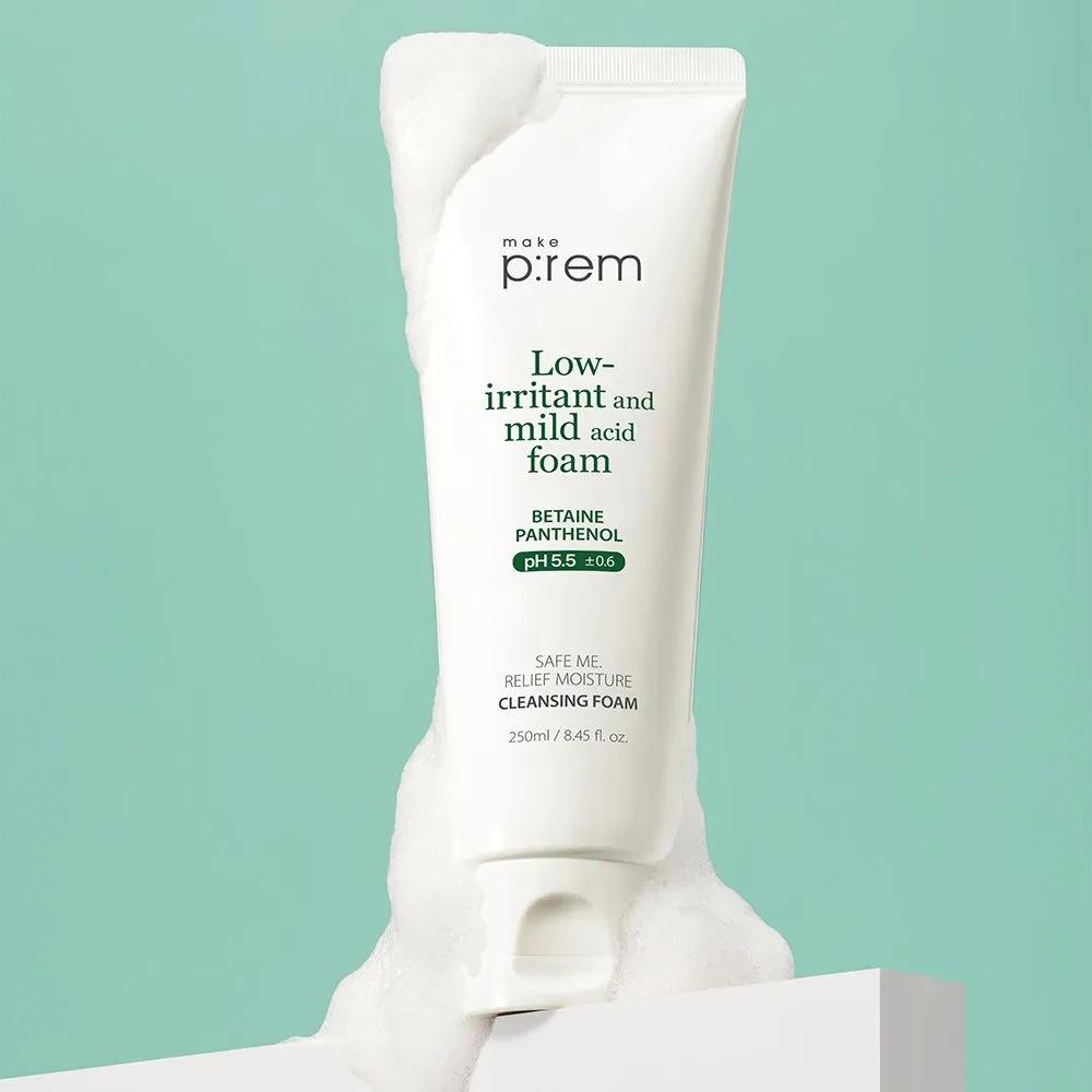 Make P:REM Safe Me Moisture Mildly Acidic Cleansing Foam 250ml
