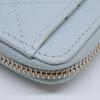 CHANEL Excellent Condition AP4257 Caviar Skin CC Logos Zip Wallet Fragment Case Card Case coin purse Light Blue/Light Gold HardwareUsed