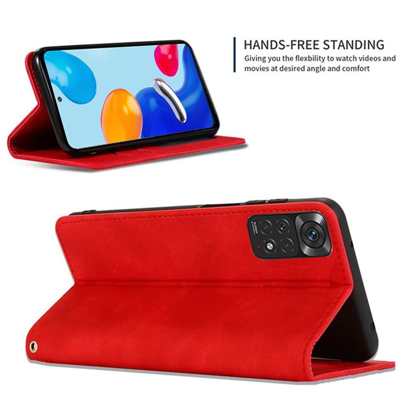 Текстурированный кожаный чехол-книжка для Xiaomi Redmi Note 11 10 9 11S 10S 10A 10C 9S 9T 9AT 9C Poco M4 M2 M3 X3 NFC Pro F3, сумки-кошельки для телефона, чехлы