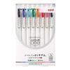 Mitsubishi Pencil Gel Ink Ballpoint Pen Uni-ball One 0.38mm 8-color Set UMNS388C [Set of 3]