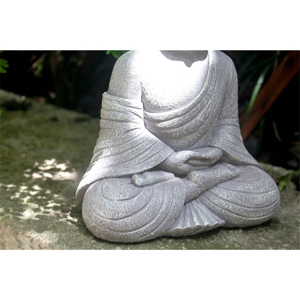 9 Inch Vintage Garden Buddha Statue Indoor Outdoor Garden Zen Buddhism Figurine Sculpture Home Office Store Decor Ornament