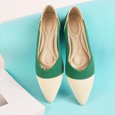 Модные сетчатые мокасины без застежек, эластичные балетки на плоской подошве, женские трикотажные туфли с мягкой подошвой, мокасины, удобные балетки