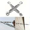 4pcs Stainless Steel OC Type Open Body Turnbuckles Wire Rope Tensioner Locking Accessories