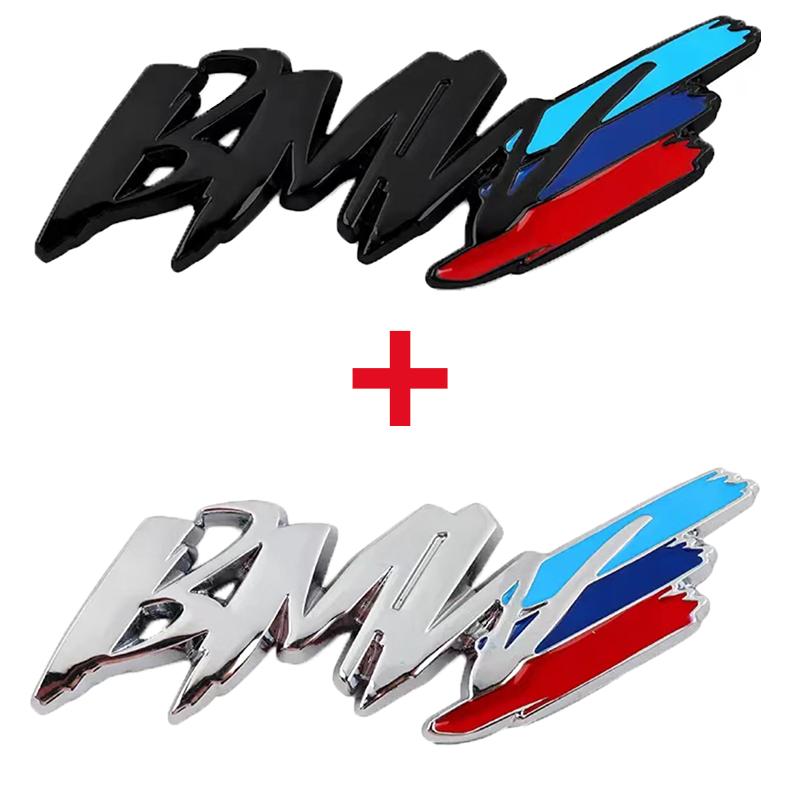 BBKD8 Metal BMW Badge Stickers Body Trunk Decoration Accessories For BMW M Power Performance F10 F31 E36 E39 E87 E90 X3 X5