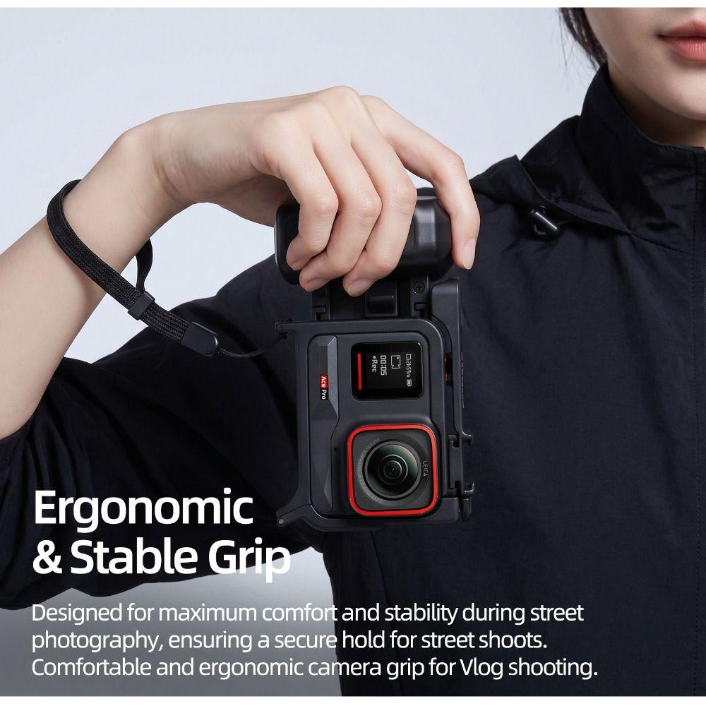 2 in1 Detachable Camera Handle Grip for Insta360 Ace Pro 2/Ace Pro Action Camera Accessories