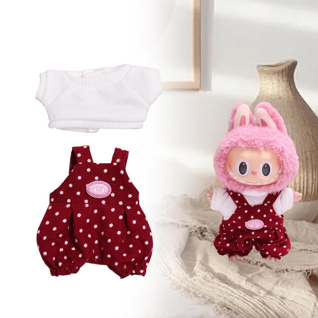 6 Inch Mini Doll Clothes Pants Outfits Comfortable Adorable Dress T-shirts