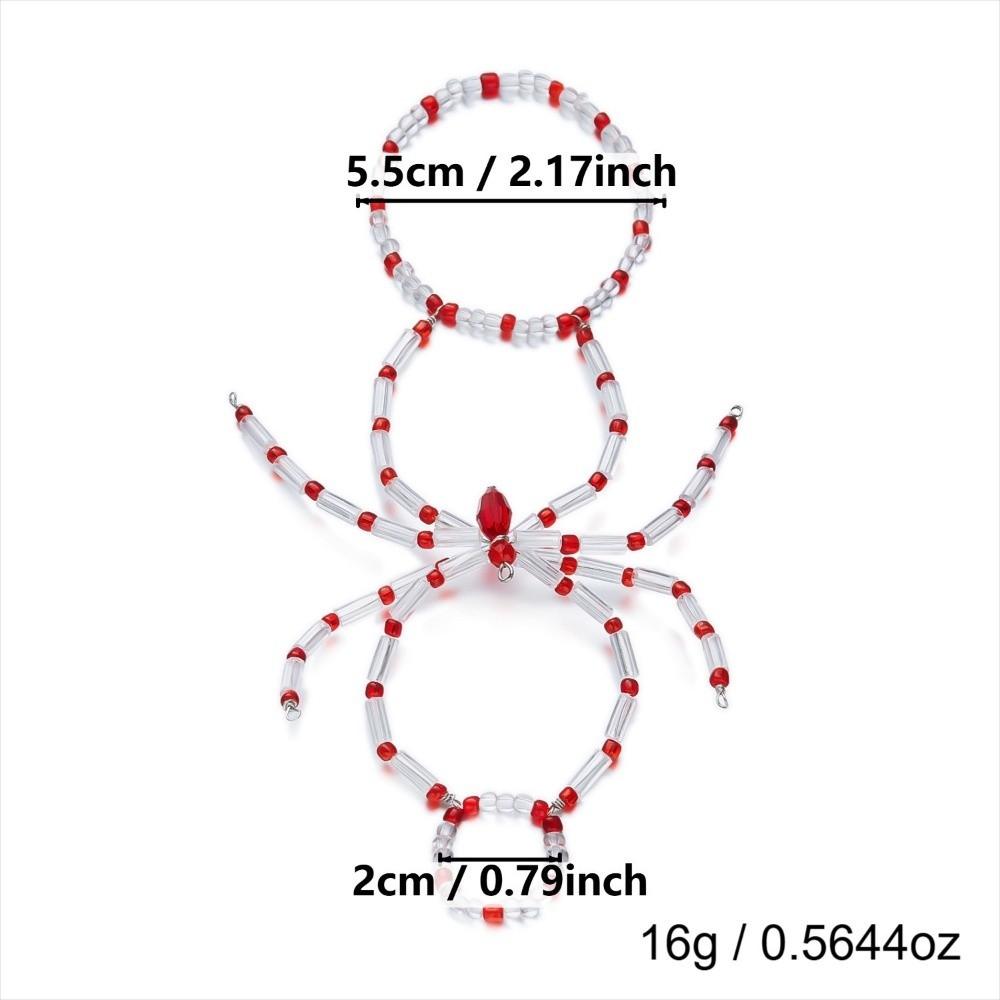 Dark Punk Halloween Bangle Elastic Halloween Hand Decoration Funny Spider Stretch Bracelets  Girl