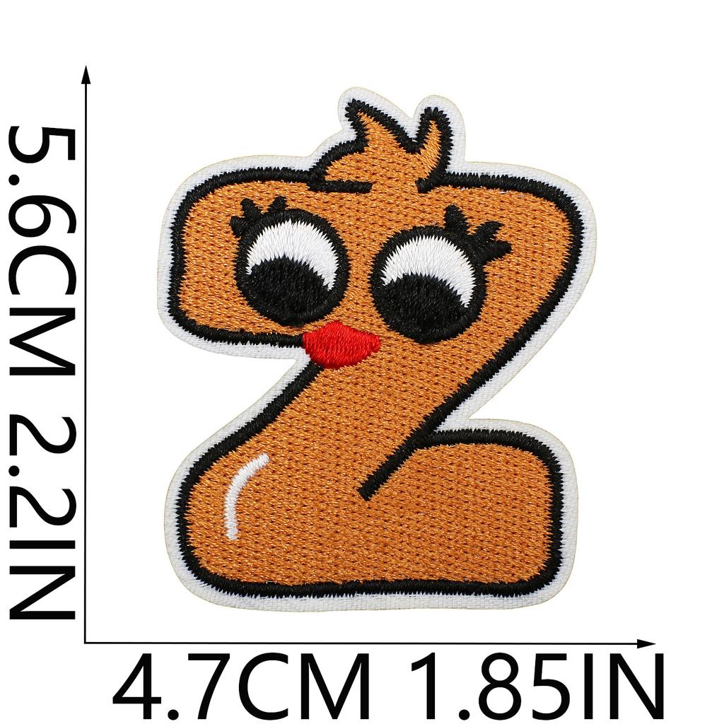 Animated Kitten Embroidery Cloth Sticker, Clothes Bag Decoration, Puppy Letter Computer Embroidery Label, English Letter Patch Sticker