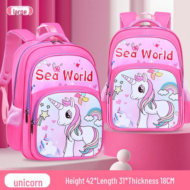 Водонепроницаемый рюкзак с рисунком большой вместимости для учеников начальной школы (1-6 классы) - Легкая конструкция для мальчиков и девочек