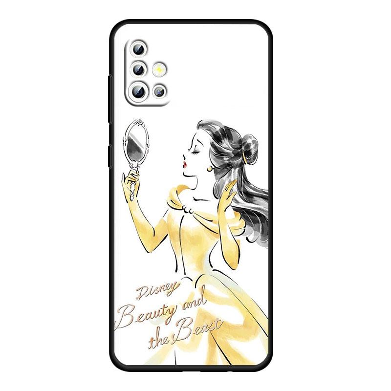Мультфильм принцесса для Samsung Galaxy A73 A54 A52S A72 A71 A52 A51 A22 A32 A21S 4G 5G силиконовый мягкий черный чехол для телефона