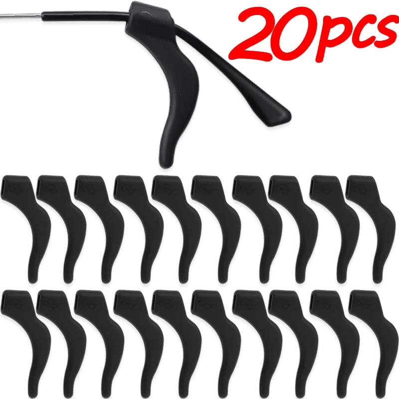 2-60pairs Silicone Anti-slip Ear Hooks Women Men Antiskid Glasses Leg Ear Sleeve Clear Anti-fall Eyewear Holder Accessories