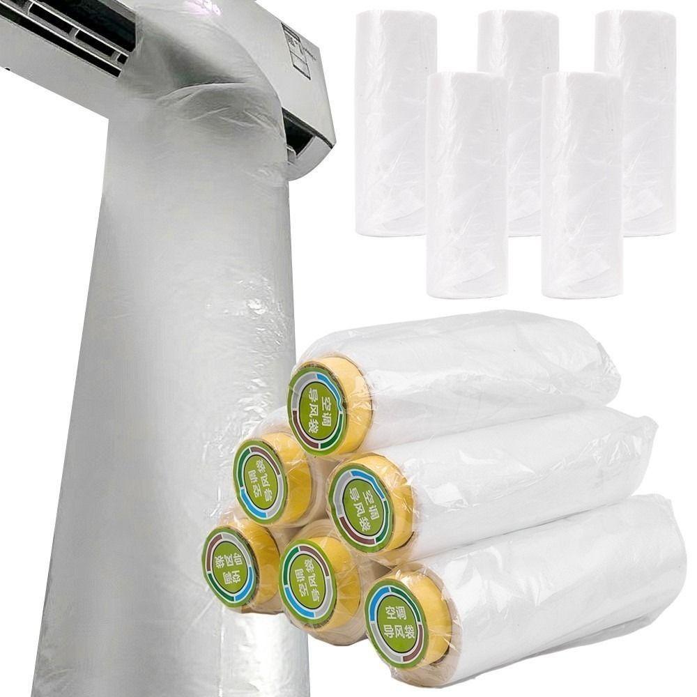 8/10/15/20M Air Conditioner Extended Bag Flexible Plastic Wind Duct Bag Summer Cooling Blowing Pipe Bag Temperature Regulation