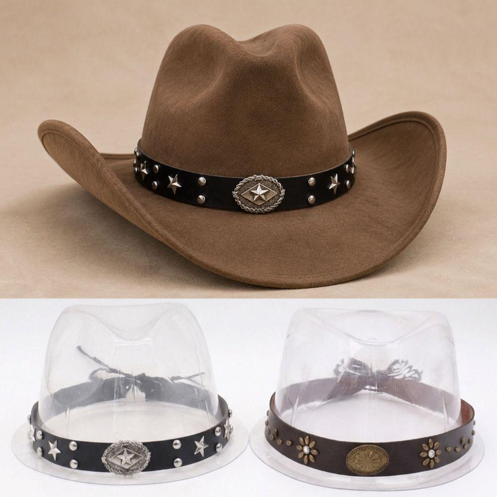 Leather Boho Cap Bands Belt Decoration Cowboy Hat Bands Simple Hat Accessories For Cowboy Hat