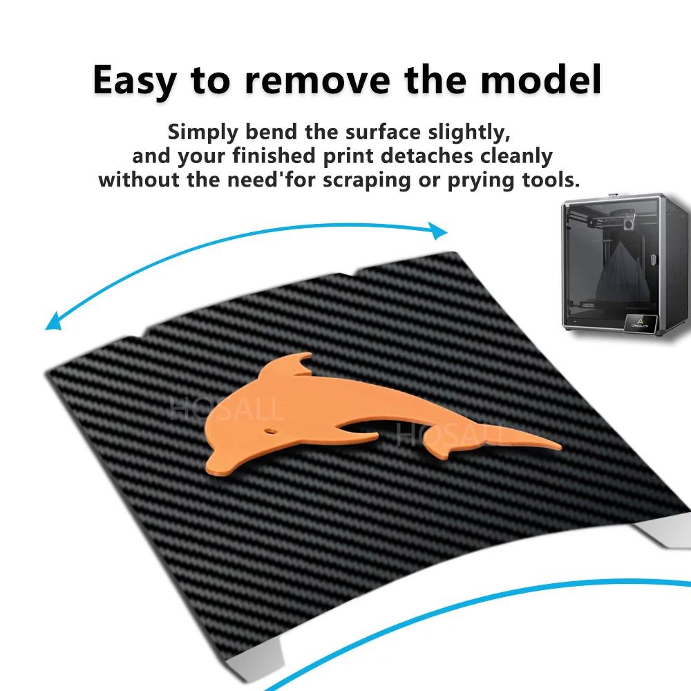 Build Plate For Creatily K1 Max 3D Printer Bed Platform (With Magnetic Base) 310x315 PEI Textured Smooth Sheet Double Sided Use