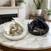 Gothic Dragon Guardian Catchall Dish 3D Printing Dragon Shaped Trinket Bowl  Home Decor