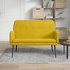 Yellow Velvet Bench 108 x 79 x 79 cm