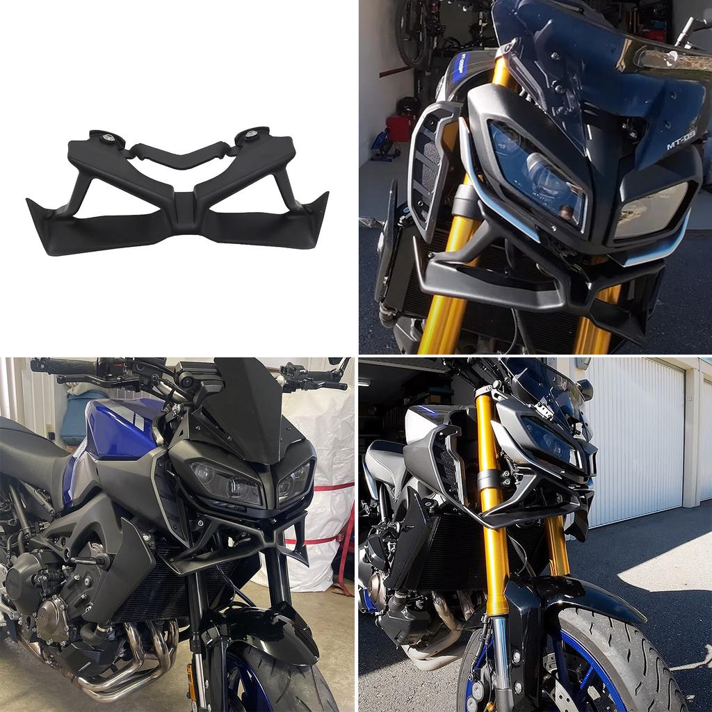 Мотоциклетные передние спойлеры с прижимной силой, подходят для MT-09 MT09 SP 2018-2020, комплект аэродинамического переднего спойлера с крылом