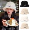 Плюшевая кепка рыбака, теплая кепка от солнца, плюшевая шляпа-ведро для женщин
