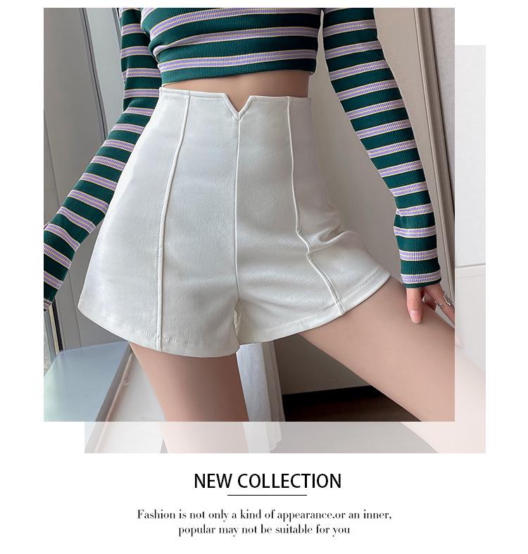 Летние шорты А-силуэта с высокой посадкой и широкими штанинами для миниатюрных горячих девушек
