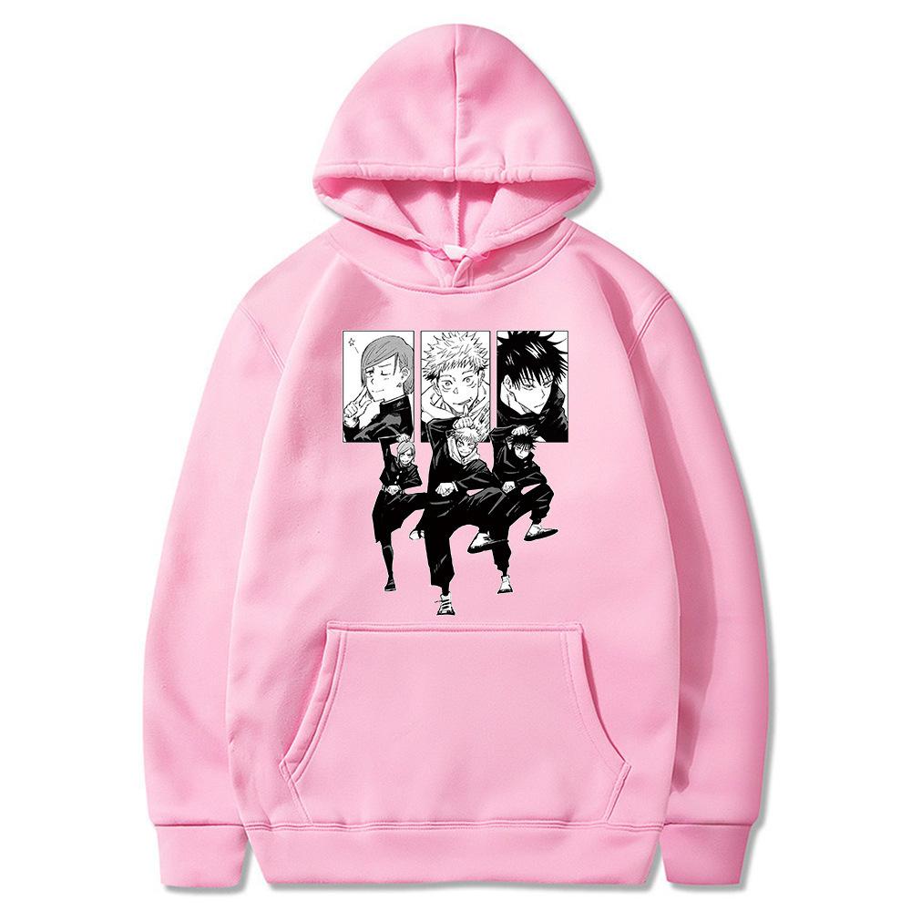 Jujutsu Kaisen Spell Return Battle, Printed Hooded Sweatshirt For Men And Women
