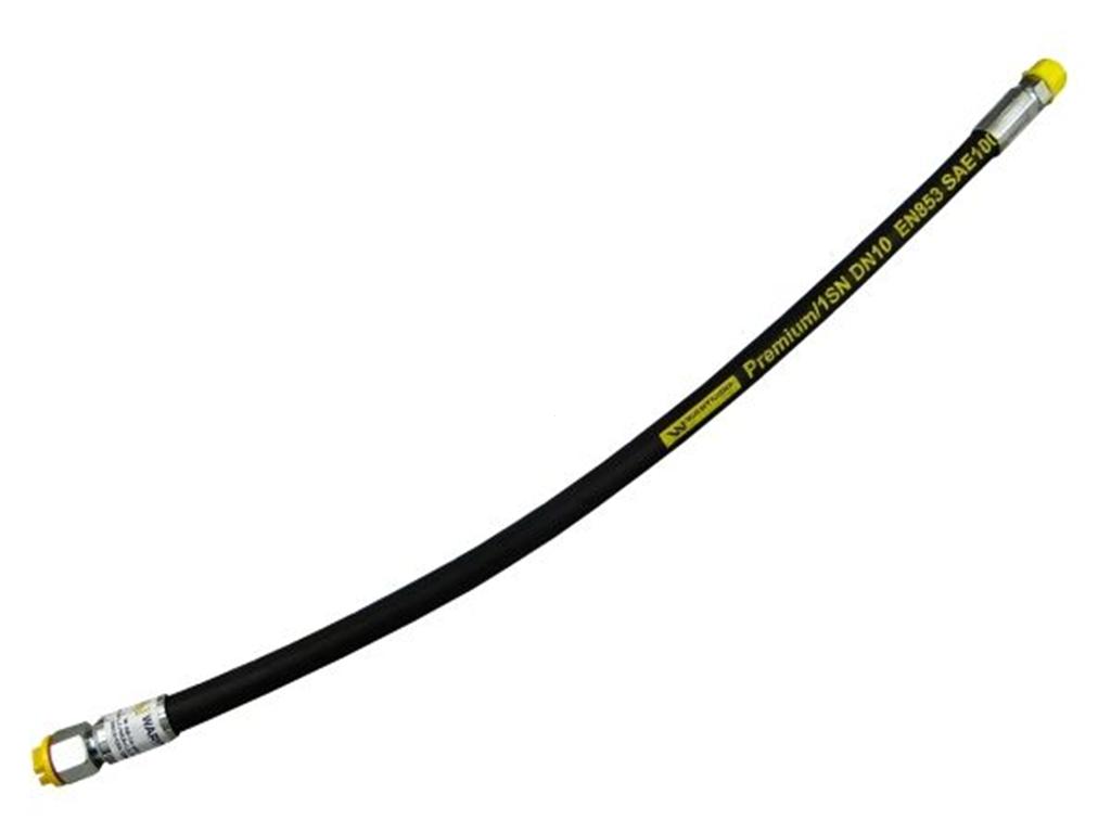 Hydraulic hose 180 bar thread M18x1.5 straight -1300mm DN10-1SN (AB-10-1300; P11P21) 18MPa Waryński