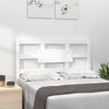 VidaXL Headboard White 95.5x4x100 Cm Solid Pine Wood 818021