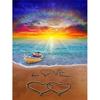 5d Diy алмазная живопись закат пляжный пейзаж Алмазная мозаика сердце наборы для вышивки крестом горный хрусталь морские фотографии дома