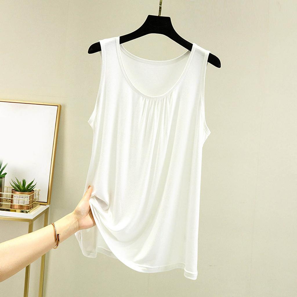 Женский свободный повседневный и удобный летний внутренний длинный однотонный базовый жилет