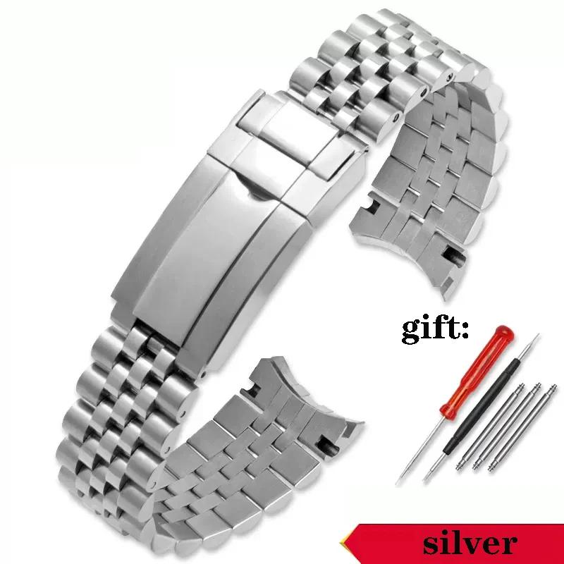 Watch Accessory Strap Stainless Steel Strap Uitable For Rolex Steel Watchband Daytona Green Black waterGhost Submariner Bracelet