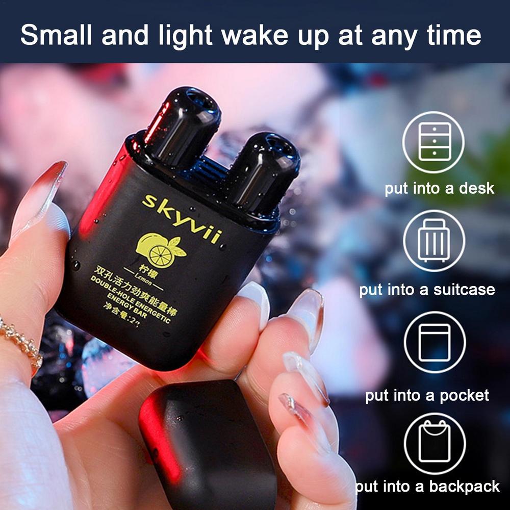 Мята/лимон Энергетическая палочка с двумя отверстиями Энергетический батончик Ароматерапевтический назальный ингалятор Энергетическая паровая палочка Ароматерапевтическая палочка