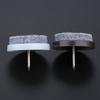 40 Pcs 20mm Slider Glide Pad Round Nail-on Furniture Felt Pad Reduce Noise Floor Protector for Cabinet Sofa Chair Table Leg Feet