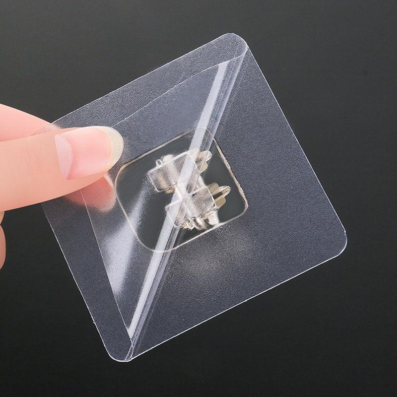 Дверные крючки, самоклеящиеся настенные крючки, прозрачная настенная наклейка для ванной комнаты и кухни, держатель для полотенец, держатель для ключей, настенная вешалка, крючки для подвешивания