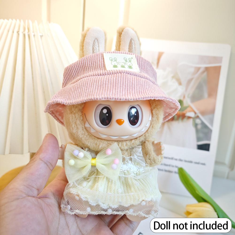 For 17cm Labubu Doll Clothes Fashion Clothes Hoodies Doll Clothes Color Match Hoodies Dolls Accessories Cute Decoration Little Cloths