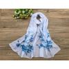 New Blackout Beach Towel Summer Air Conditioning Shawl Chiffon Scarf Temperament Celebrity Women's Gauze Scarf