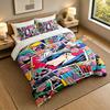 3Pcs Bedding SetJujutsu Kaisen Soft Bed Sheet and Two Pillowcases Home Bedroom Decor