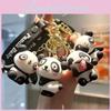 Adorable Cartoon Panda Keychain Silica Gel Accessory Cute Gift For Couples And Friends
