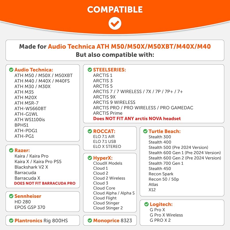 Сменные амбушюры с охлаждающим гелем WC FreeZe - Wicked Made by Cushions HyperX Cloud, Steelseries Arctis, ATH M50X, Turtle Beach Stealth Совместимы с