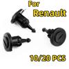10/20Pcs Universal Car Bumper Fender Fasteners Trim Clips Push Trim Clip Hole Rivets Screw For Renault Clio Laguna Megane