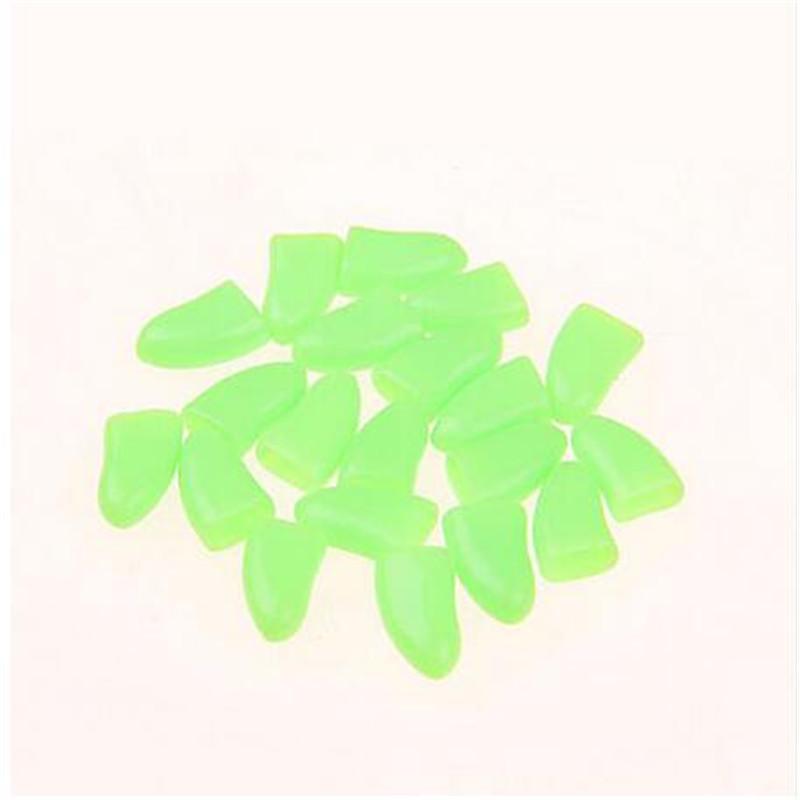 20 шт./лот, защита пола для пальцев домашних собак, колпачки для когтей, мягкие колпачки для лап + клейкие принадлежности для домашних животных