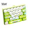 Mechanical Keyboard Toy 26-Key Fidget Toy, Animal Theme Push Bubble Keyboard, Desk Stress Relief Mini for Backpack Purse Charm Decorative Ornament