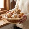 Дышащая плетёная корзина для фруктов Пластиковая корзина-дуршлаг для овощей Плетеная корзина для хранения Кладовая