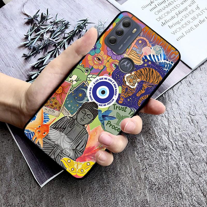 Phone Case For Moto G86 G85 G75 G15 G05 G56 G72 G53 G54 G84 G60 G31 G32 G24 G 5G G Play buddha