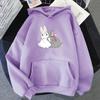 Kawaii Anime Hoodie Women Mo Dao Zu Shi The Untamed Wei Wuxian Lan Wangji Rabbit Print Hooded Oversized Sweatshirts Harajuku