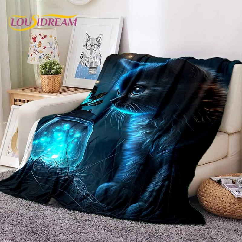 3D Persian Cat,Cute Calico Cat,Ragdoll Cartoon Soft Blankets,Keep Warm Throw Blanket for Picnic Beds Sofa Home Bedroom Gift Kid