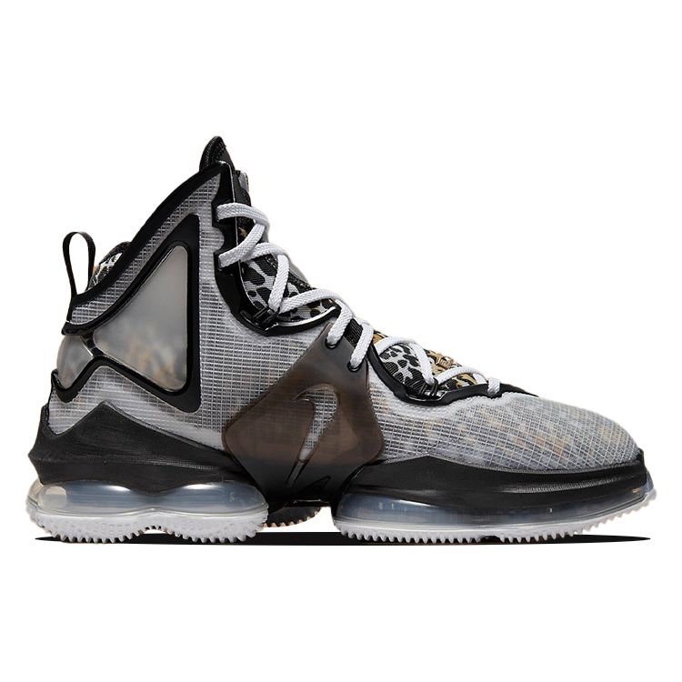 Nike Кроссовки унисекс LeBron 19 EP Leopard Белый металлик-золотой Черный DC9340-100
