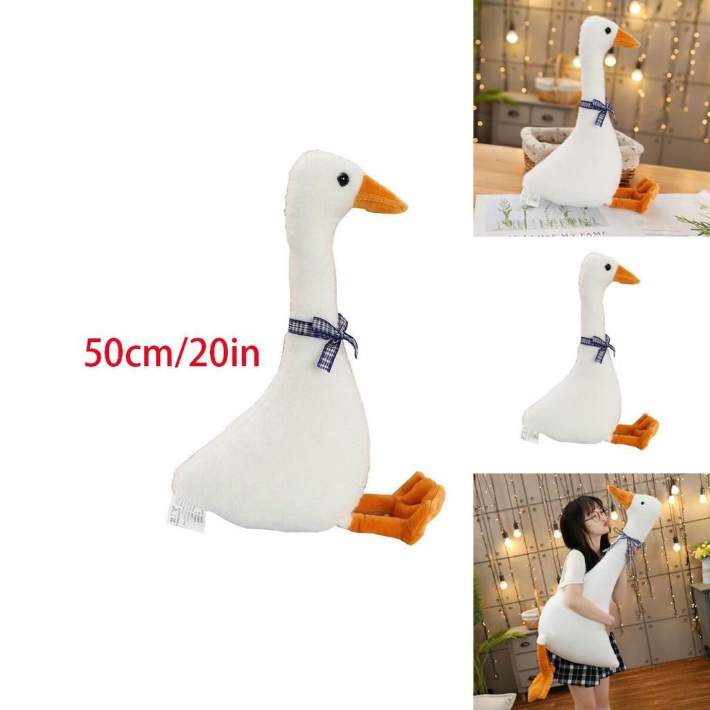 Soft White Goose Plush Doll Cute Sleeping Pillow Perfect Funny Sweet Gift For Friends